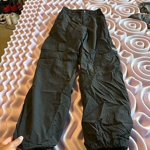 Young LA Cargo Nylon Jeans Size XS - Black